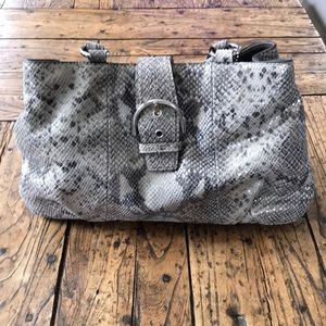 Snake Print Coach Handbag